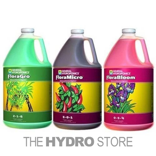 General Hydroponics Flora Series FloraGro FloraMicro FloraBloom Gallon - gh - Image 1 of 1