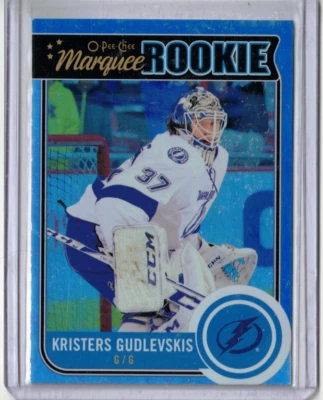 KRISTERS GUDLEVSKIS 14/15 OPC O-Pee-Chee #523 Rookie Rainbow SP Parallel Hockey - Image 1 of 2