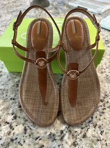 Sam Edelman Gigi Signet Saddle Ankle Strap Sandal Womens US sizes 8 1/2 Wide - Picture 1 of 6