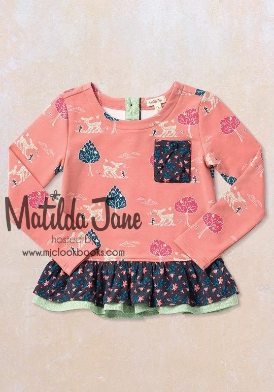 Girls Matilda Jane friends forever long sleeve Fleur Top size 8 NWOT - Image 1 of 1
