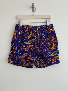 Pantalones cortos de natación Polo Ralph Lauren estampado floral azul ¡excelente! Pequeño - Imagen 1 de 12