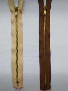 METAL ZIPS 20CM FREE DELIVERY UK - Picture 1 of 1
