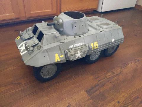 GI Joe WWll M8 Light Armored Car 2001 B-31, For Parts Cover