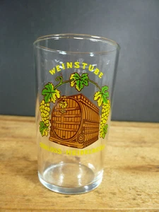 Vtg Weinstube Wine Room Castle Schloss Hiedelbuerg Germany Wine Tasting Glass  - Picture 1 of 2