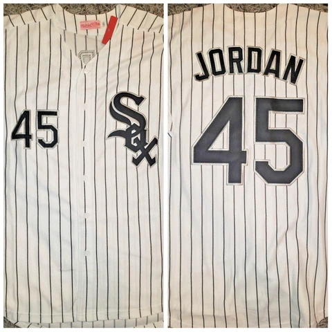 Throwback Michael Jordan Chicago White Sox Mens Size XL Baseball Jersey Cover