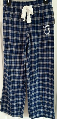 Indianapolis Colts Womens Pants Size Small Sleep Lounge Pajamas Stitched Logo Cover