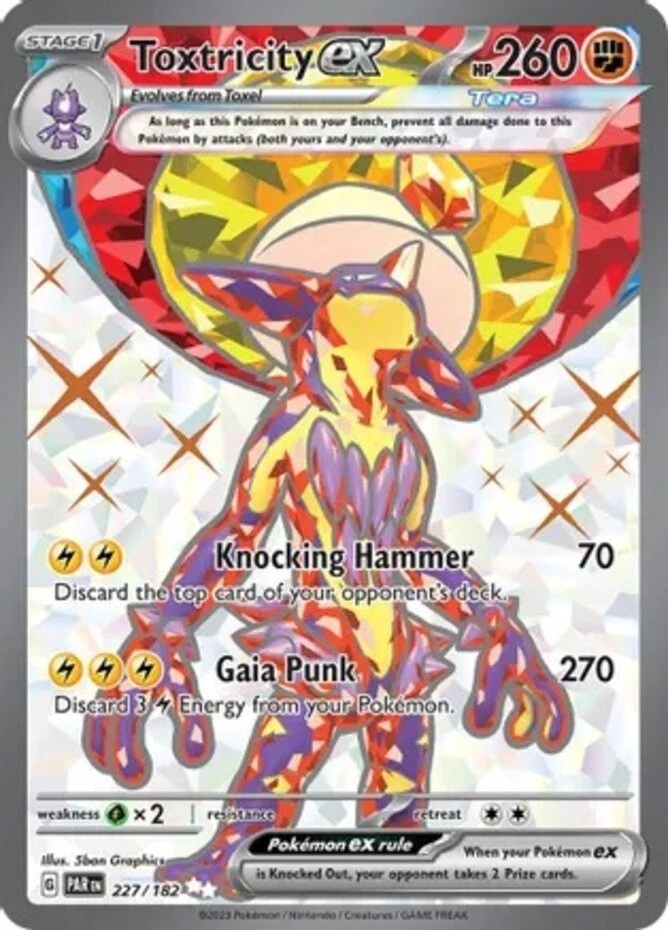 Pokemon - Toxtricity ex - 227/182 - Ultra Rare - Scarlet & Violet - Paradox Rift - Image 1 of 1