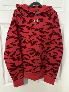 Under Armour Boys Rival Fleece Red YL - Picture 1 of 3