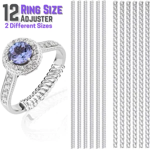 12 Stck. unsichtbare Ringgrößenversteller - klare Passform Reduzierstück Schutz für losen Schmuck - Bild 1 von 8