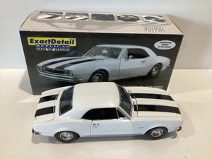 1/18 Exact Detail White W/ Black Stripes 1967 Chevrolet Camaro - Picture 1 of 2