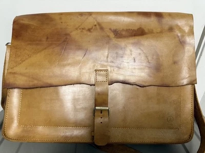 NUEVO MALETÍN ARTESANAL HECHO A MANO CUERO BOLSO DESGASTADO Foto 1 de 4