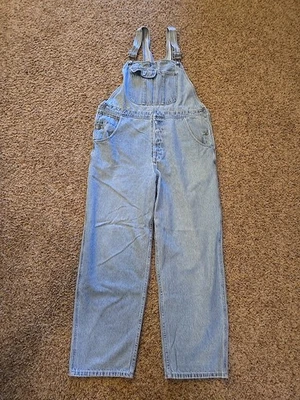 Mono vaquero vintage Y2K azul marino antiguo M carpintero holgado recto grunge Foto 1 de 4