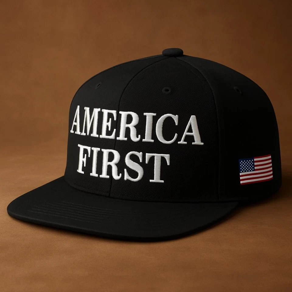 America First Sombrero Ajustable Snapback Bordado Sombrero Conservador EE. UU. Sombrero Foto 1 de 4