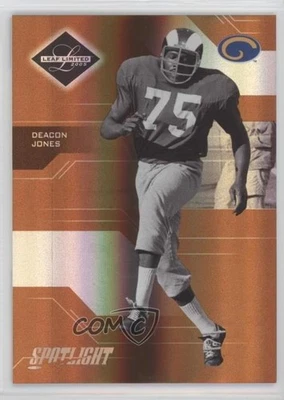 2005 Leaf Limited Spotlight Bronze /100 Deacon Jones #108 HOF - Image 1 of 2