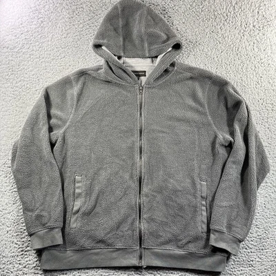 SAKS FIFTH AVENUE HOODIE MENS 2XL FULL ZIP JACKET HOODED LONG SLEEVE - Image 1 of 4