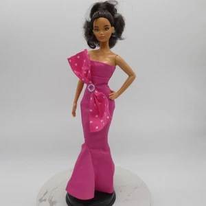 12 Inch Doll Size Pink Mermaid Gown Dress Bow Barbie Model Music Muse Xian Xian - Picture 1 of 10