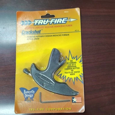 Tru Fire Crackshot Hunting Thumb Release USA  Butterfly Design - Image 1 of 3