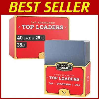 1000 Count 35pt Toploaders - Crystal Clear Sleeves - Image 1 of 4