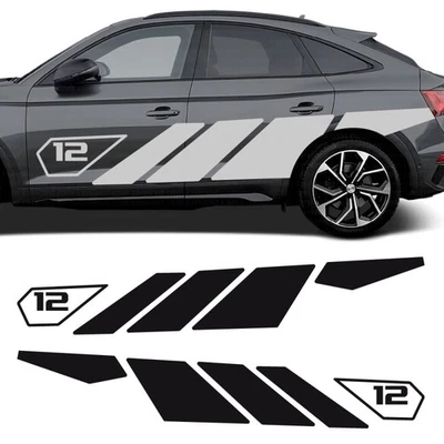 calcomanías raya lateral Racing 12 audi q5 sportback Foto 1 de 2