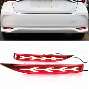 Rear Bumper Fog Lamp Brake Red Light Body Kit For 2019 2020-2021 Toyota Corolla - Picture 1 of 10