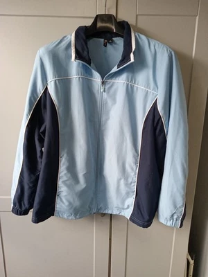 *SJB Active* Chaqueta de ropa deportiva para mujer, talla 3x, azul claro y azul marino, manga larga Foto 1 de 4