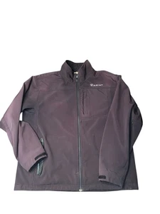 Ariat Jacke Herren XL Tek Flex Stretch Softshell Zip Full Zip Braun Schwarz Ombré - Bild 1 von 8