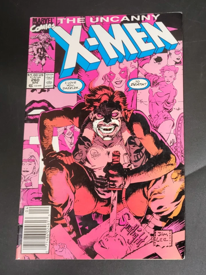 Uncanny X-Men (1963) #260 Mark Jewelers Insert Jim Lee Marc Silvestri Art VG - Image 1 of 4