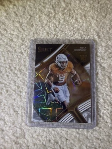 2023 Select Draft Picks BIJAN ROBINSON RC White Lazer Field Level Prizm Rookie - Picture 1 of 4