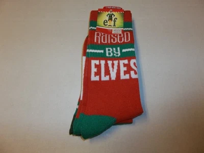 New The Elf Raised By Elves Men's Crew Socks Fits Shoe Size 8-12 (2 Pair) - Image 1 of 3
