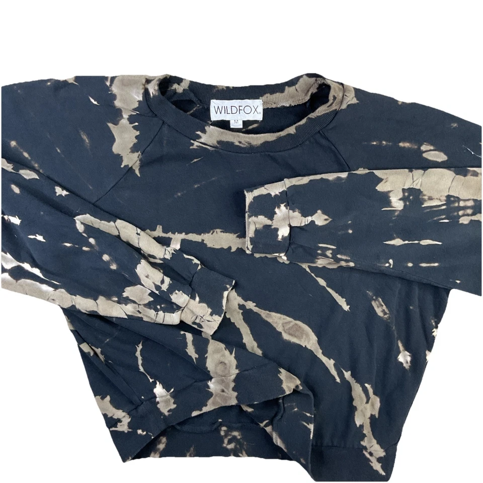 Sudadera Wildfox Cuello Redondo Pullover Tie Dye Salón Suéter Mujeres Talla M Foto 1 de 4