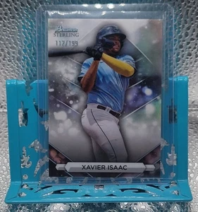 Bowman Sterling Prospect Refractor 112/199 Rays Xavier Isaac #BSP90 2023 - Imagen 1 de 2