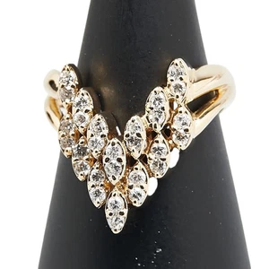 AUTÉNTICO Anillo Anillo K18YG Oro Amarillo #12.5 (Talla JP) Mujer - Imagen 1 de 6