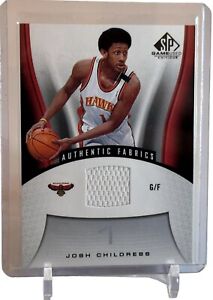 2006-07 SP Game Used Edition Josh Childress Authentic Fabrics Card #101 Hawks