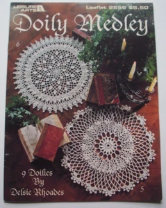 Doily Medley crochet pattern 9 designs - Picture 1 of 3