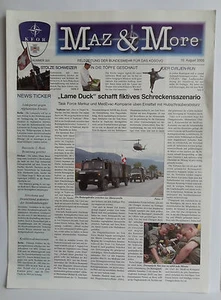 R23> MAZ & MORE FELDZEITUNG DER BUNDESWEHR FUR DAS KOSOVO N.325 AUGUST 2005 - Picture 1 of 1