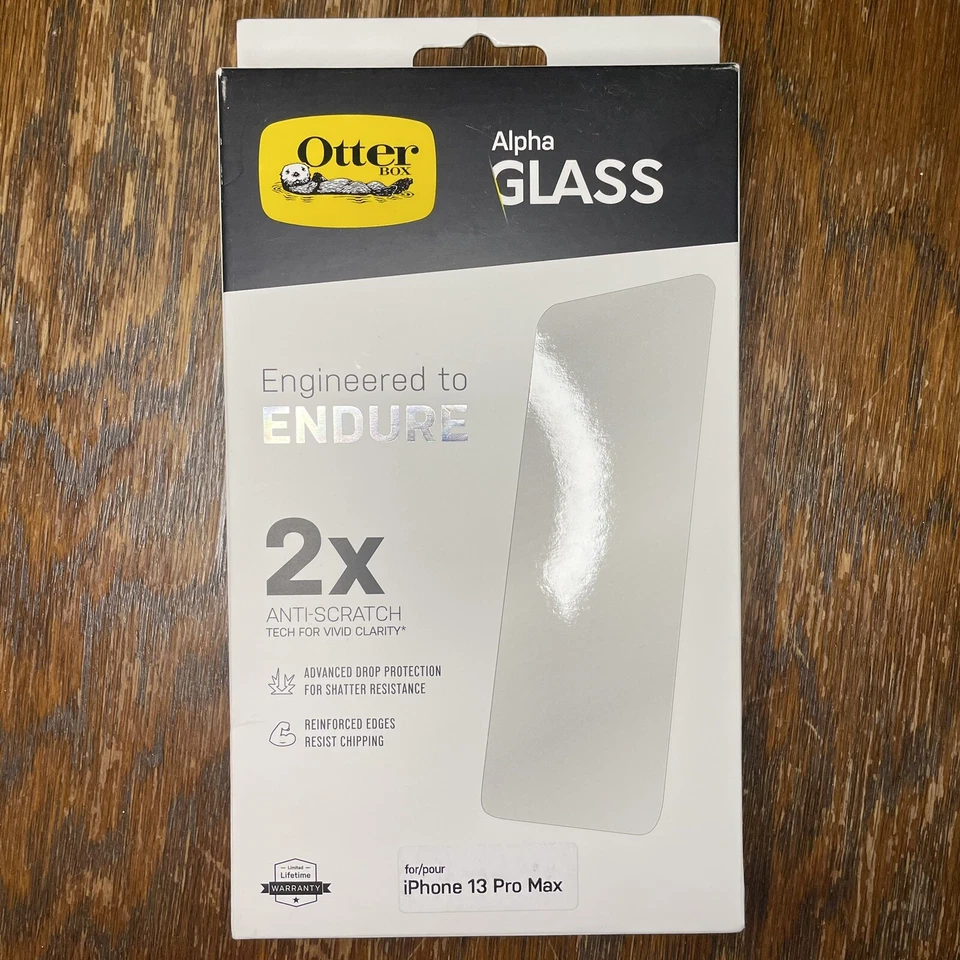 Protector de pantalla OtterBox Alpha Glass Series para iPhone 13 Pro Max - Transparente Foto 1 de 3