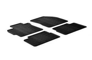All Weather Custom Rubber Floor Mats fits a 2010-2015 Toyota Prius 4 Piece Black - Picture 1 of 1