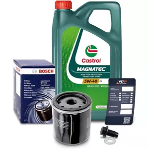 BOSCH ÖLFILTER + 5 L CASTROL MAGNATEC 5W40 FÜR TOYOTA YARIS P1 P9 1.0 1.3 +VVT-i - Bild 1 von 8