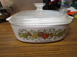 Corning Ware A-2-B "Spice Of Life" Casserole Dish with Glass Lid b403 - Picture 1 of 11