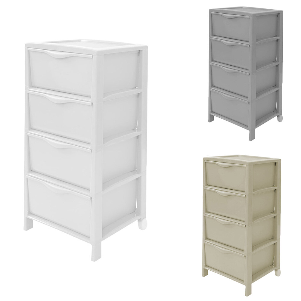 Cassettiera Plastica 3 Cassetti Iris Ohyama - Portadocumenti A4, Nero