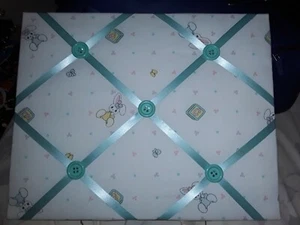 Cute Baby Bunny Themed Memory Board with Hooks - Picture 1 of 1