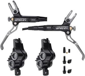 IIIPRO MTB Bike 4-Piston Hydraulic Disc Brake Lever Set Brake Caliper 800/1550mm - Picture 1 of 18