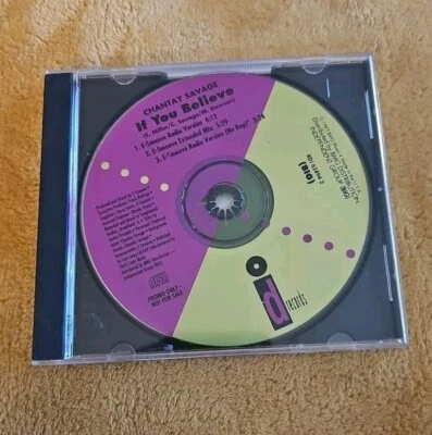 Chantay Savage If You Believe 1993 CD Promo Single Mixes ID Records - Image 1 of 4