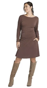 NEW NWT Size Small S Womens prAna Above Knee Length Simone Dress in Brown Comfy - Picture 1 of 8