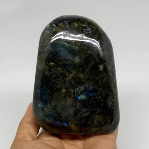 1,84 libbre, 4,3" x 3,3" x 1,8" pietre preziose cristallo di labradorite naturale forma libera, B38079 - Foto 1 di 14