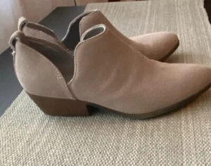 Joie Bootie Rowen Suede Boots Taupe Slip On Women's Size 8 Shoes Booties - Picture 1 of 4