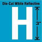Stranco Inc Dwr-3-H-5 Die-Cut Refl. Letter Label,H,3In H,Pk5 41R022