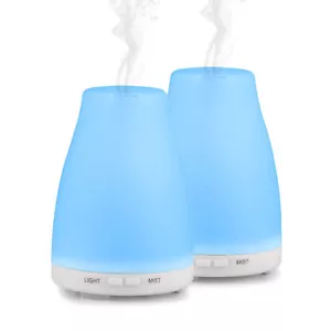 2 Units EcoGecko Aromatherapy Essential Oil Diffuser, Aroma Diffuser with LED - Picture 1 of 6