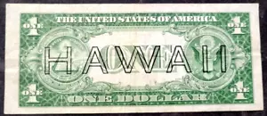 RARE 1935a Hawaii WW2 $1 Silver Certificate With Errors & Misaligned - Picture 1 of 2