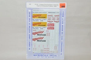 HO scale Microscale decals 87-941 Superior Suburban propane terminal signs - Picture 1 of 1